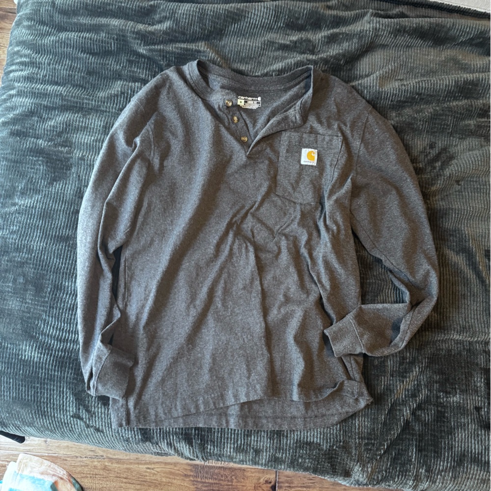 Carhartt Men’s Gray Long Sleeve Shirt